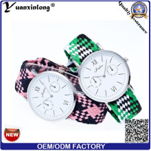 Tejido de fibra personalizada YXL-200 reloj deportivo de lona Nylon la OTAN alta calidad dama vestido de relojes
